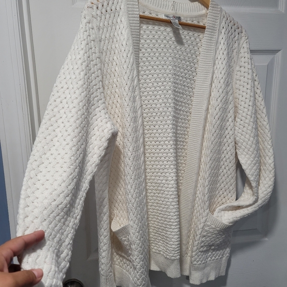 Cozy Hasting & Smith Sweater Women's Cardigan, Open Front, 2 pockets, Knit, - Picture 8 of 9